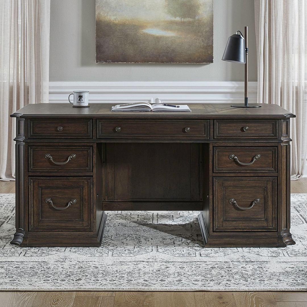 Provence Park - Jr Executive Desk - Brown