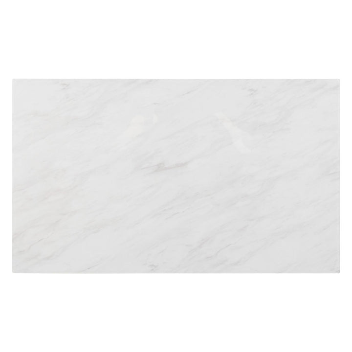 Edison - Rectangular Leg Table With Faux Marble Top - Brownstone