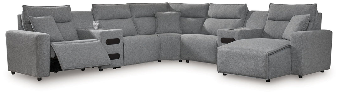 ModMax II - Salt And Pepper - Reclining Sectional