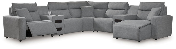 ModMax II - Salt And Pepper - Reclining Sectional