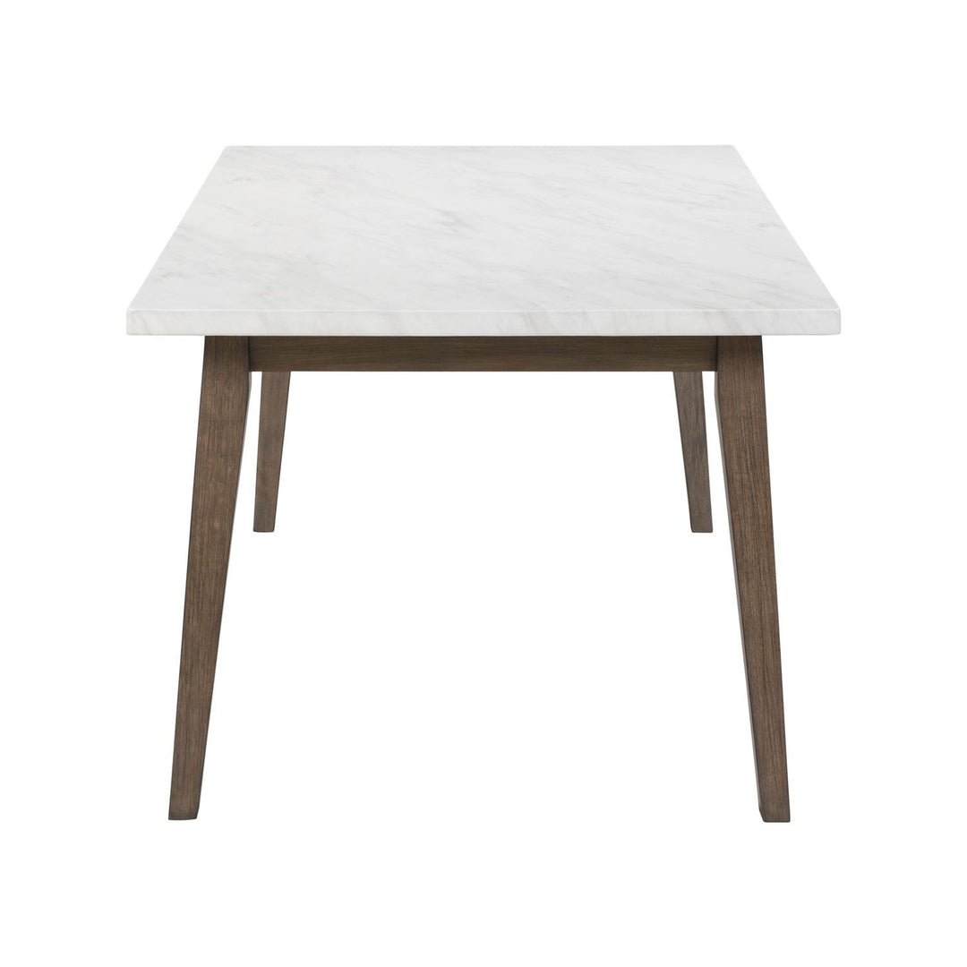 Edison - Rectangular Leg Table With Faux Marble Top - Brownstone