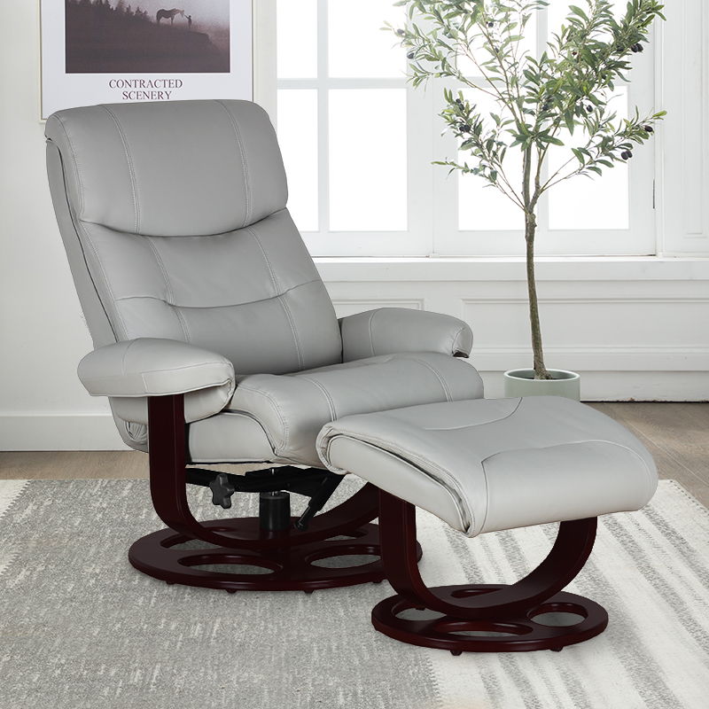 Dawson - Swivel Pedestal Recliner And Ottoman