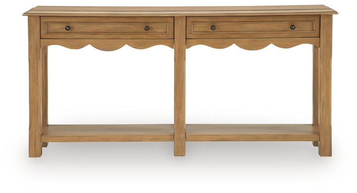 Whitmund - Console Sofa Table - Light Brown