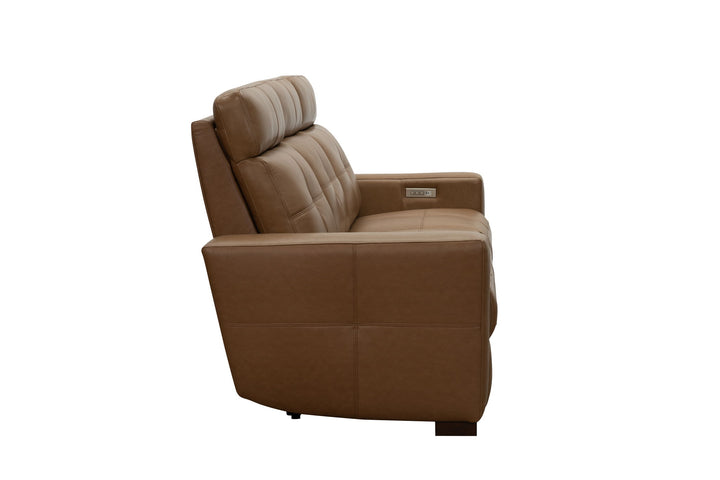 Cara - Sofa With Power Recline, Power Headrest And Power Lumbar - Light Brown