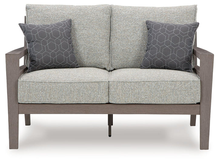 Hillside Barn - Loveseat W/Cushion - Gray / Brown