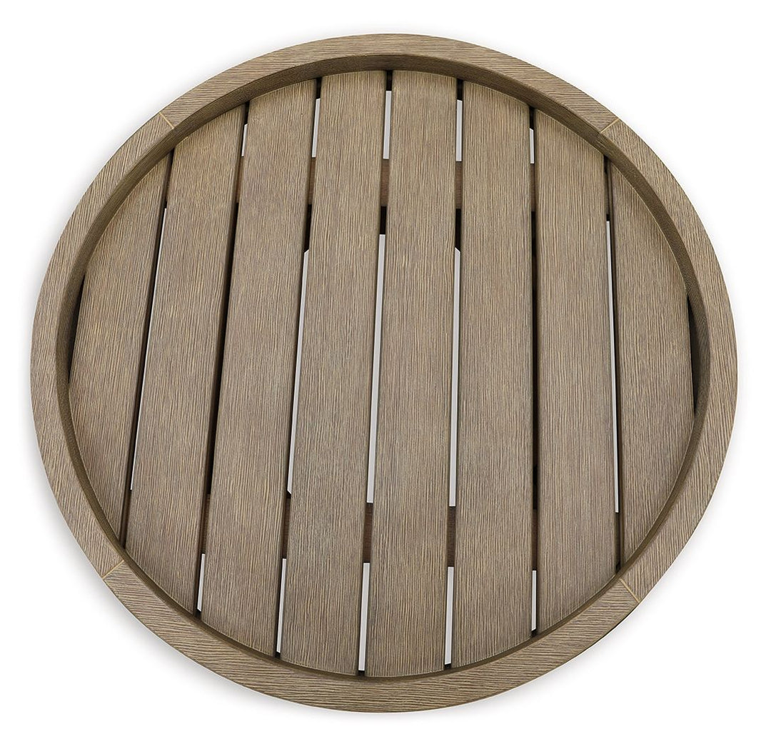 Marina Sun - Round End Table - Beige