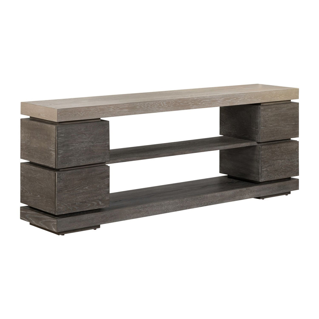 Piedmont - 84'' TV Console - Charcoal / Ash