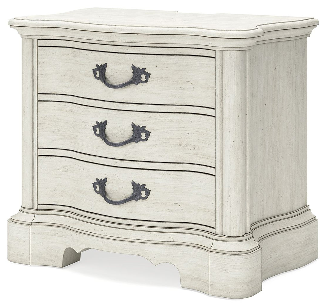 Arlendyne - Three Drawer Night Stand - Antique White