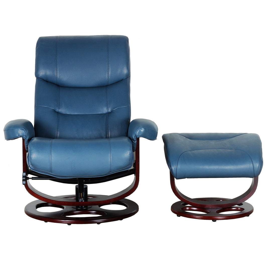 Dawson - Swivel Pedestal Recliner And Ottoman