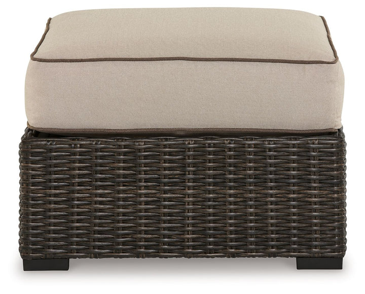 Coastline Bay - Ottoman With Cushion - Brown