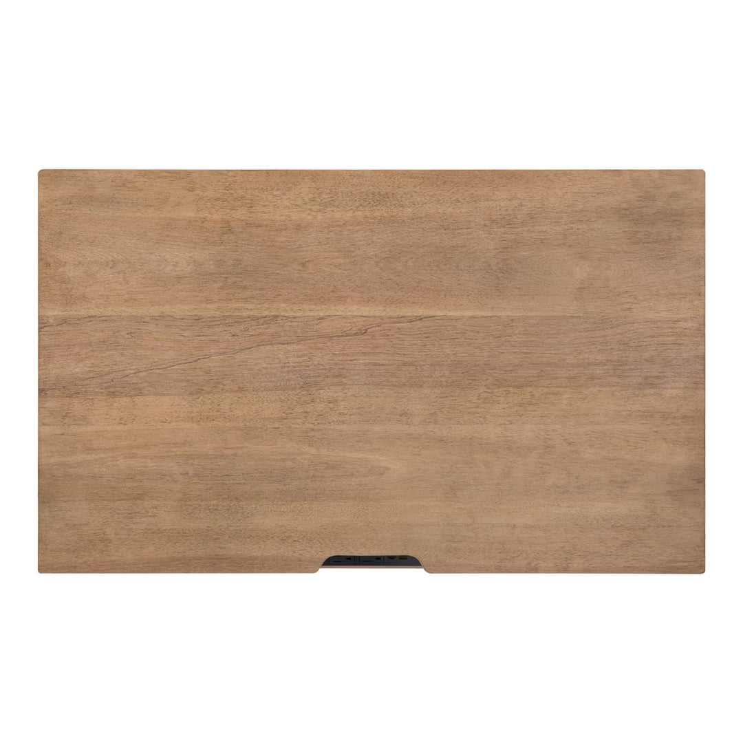 Haven Hills - Nightstand With Charging Station - Camel Beige