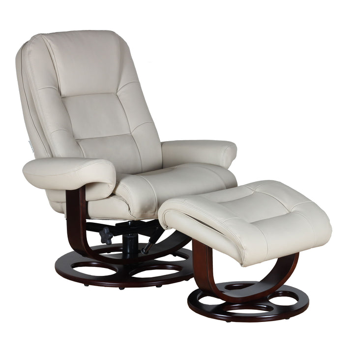 Jacque - Swivel Pedestal Recliner And Ottoman