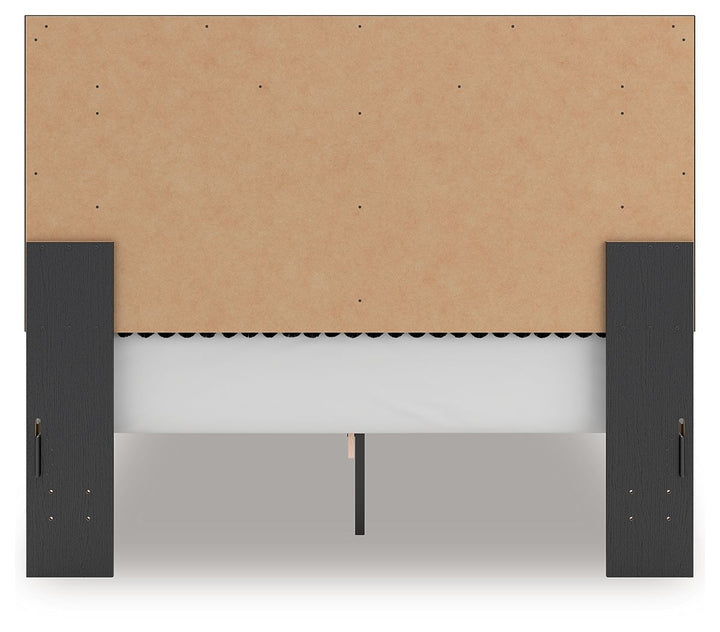 Zuraleus - Upholstered Panel Platform Bed With Roll Slats