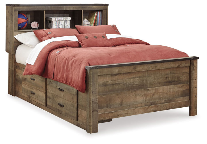 Trinell - Bookcase Storage Bed
