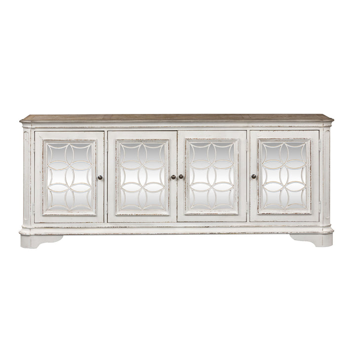 Magnolia Manor - 4 Doors TV Console - White