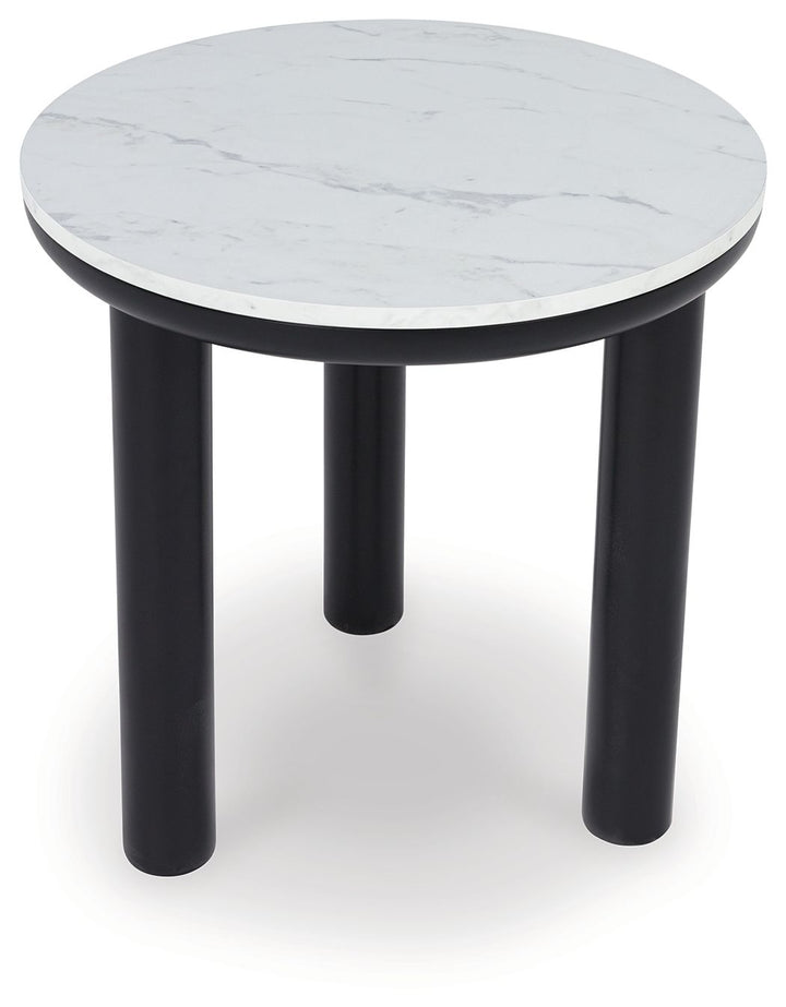 Xandrum - Occasional Table Set (Set of 3) - Black / White
