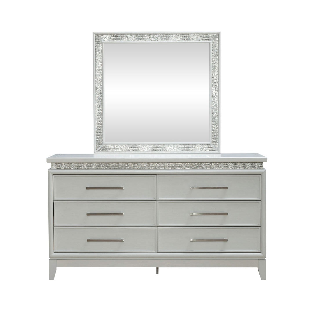 Reflections - Dresser & Mirror - White