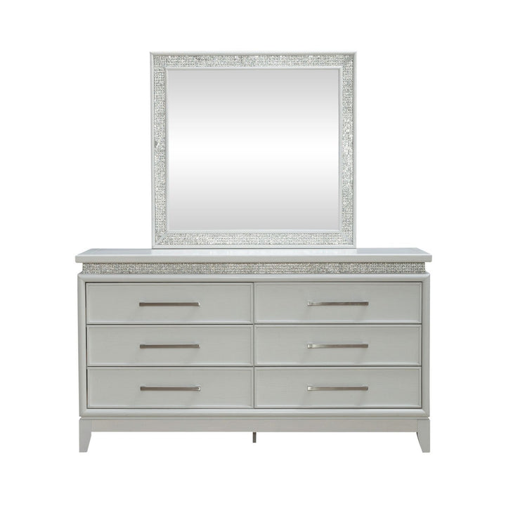Reflections - Dresser & Mirror - White