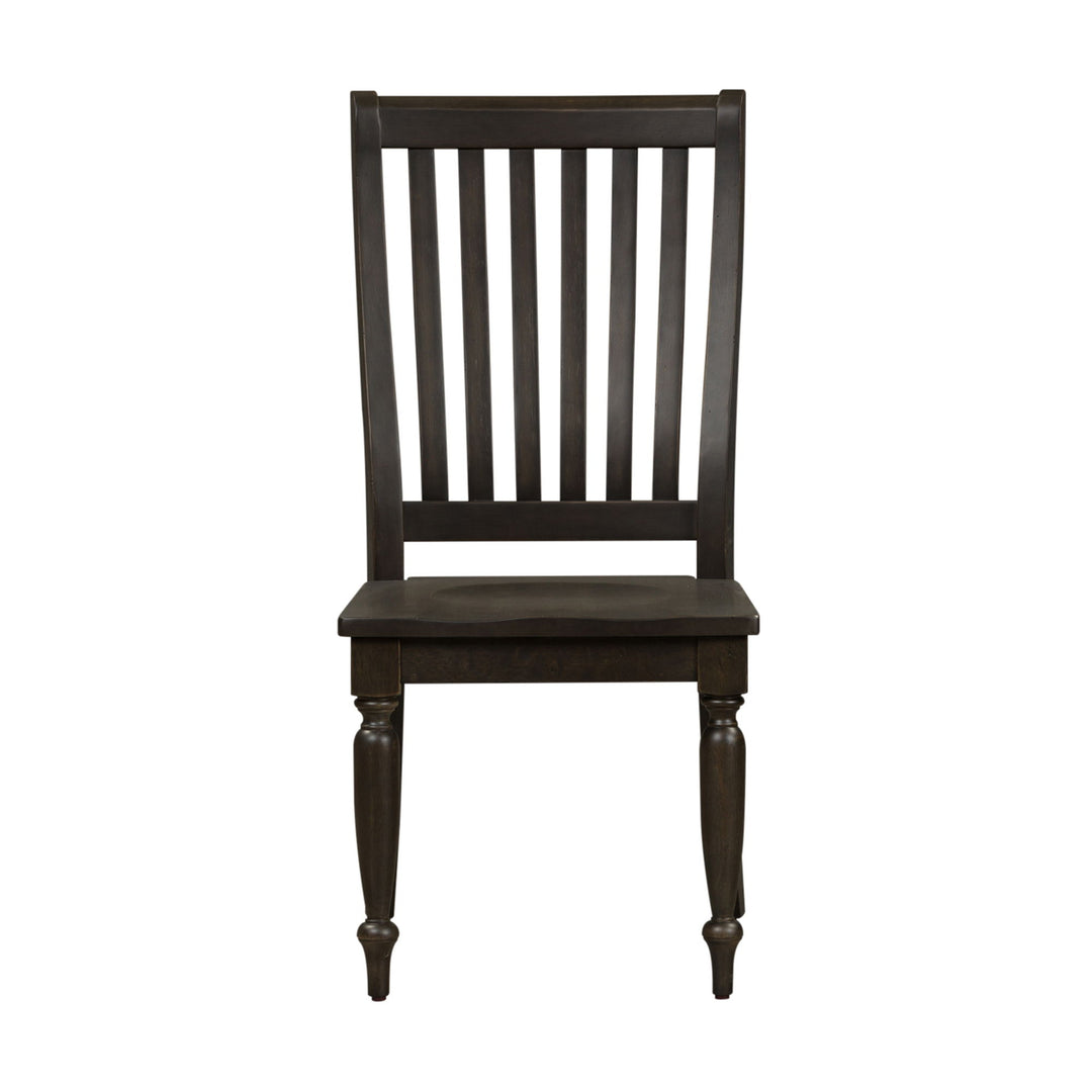 Harvest Home - Slat Back Side Chair - Black