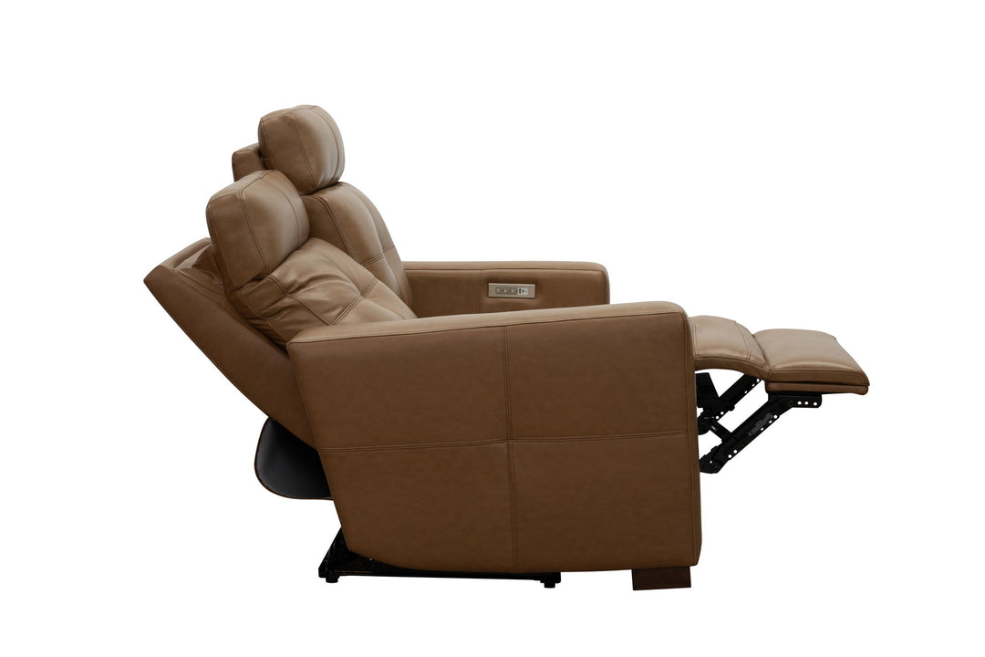 Cara - Loveseat With Power Recline, Power Headrest And Power Lumbar - Light Brown