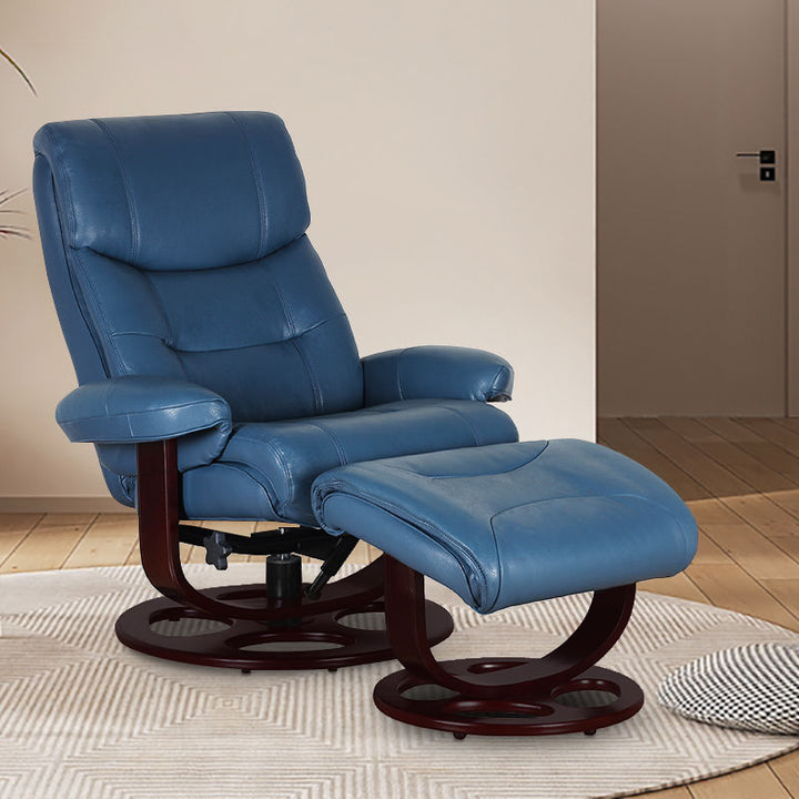 Dawson - Swivel Pedestal Recliner And Ottoman
