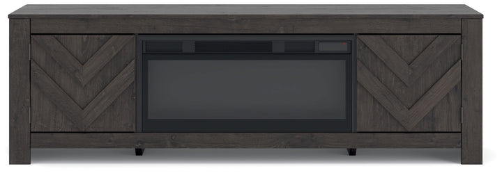 Cayboni - LG TV Stand With Fireplace Option