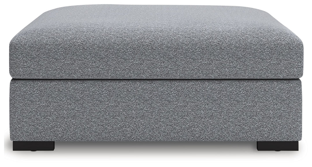 Bealton - Oversized Accent Ottoman - Salt And Pepper