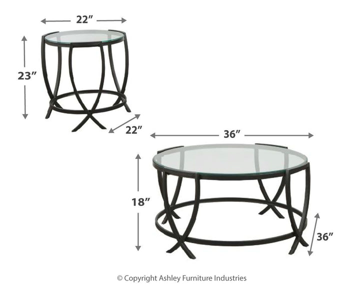 Tarrin - Occasional Table Set (Set of 3) - Black