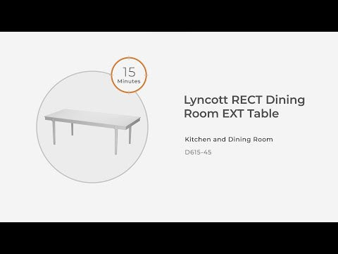 Lyncott - Rectangular Dining Room Extension Table - Brown