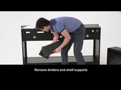 Todoe - LG TV Stand w/Fireplace Option - Gray