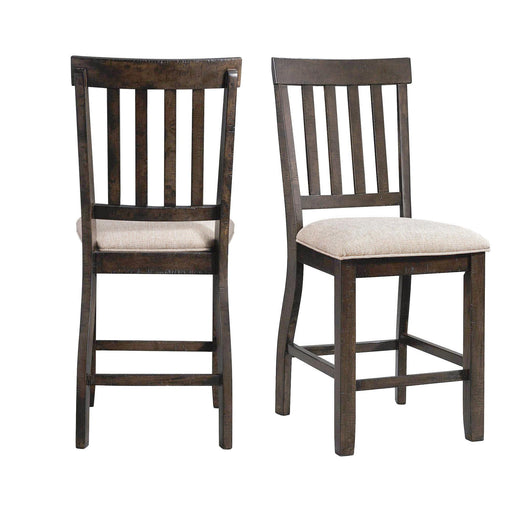 Stone Counter Slat Back Side Chair Set of 2 image