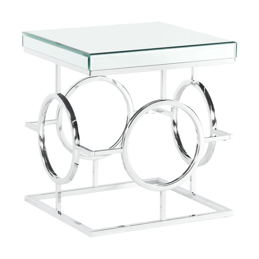 Pearl Square Mirrored End Table image