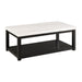 Marcello White Marble Rectangle Coffee Table image