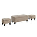 Ethan 3PK Storage Ottoman in Natural image