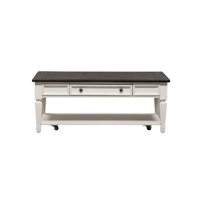 Liberty Allyson Park Rectangular Cocktail Table in Wirebrushed White image