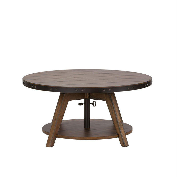 Liberty Aspen Skies Motion Cocktail Table in Weathered Brown image