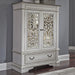 Liberty Furniture Abbey Park Mirrored Door Chest in Antique White image