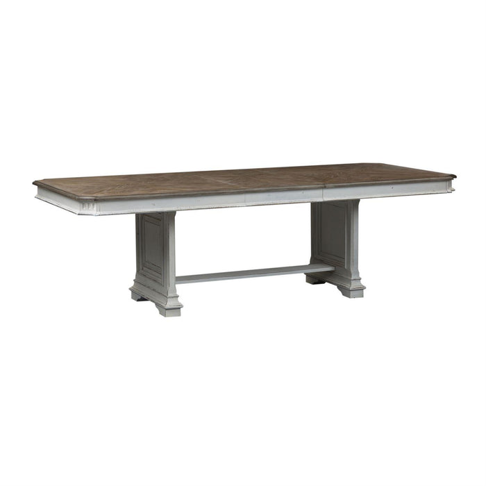 Liberty Furniture Abbey Park Trestle Dining Table in Antique White image