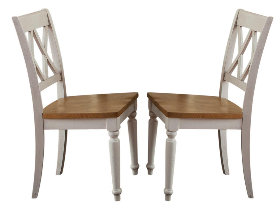 Liberty Furniture Al Fresco Double X Back Side Chair (Set of 2)  in Driftwood/Sand image
