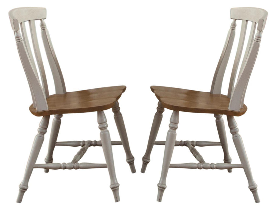 Liberty Furniture Al Fresco Slat Back Side Chair (Set of 2) in Driftwood/Sand image