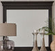 Liberty Furniture Allyson Park Crown Mirror in Wirebrushed Black Forest image