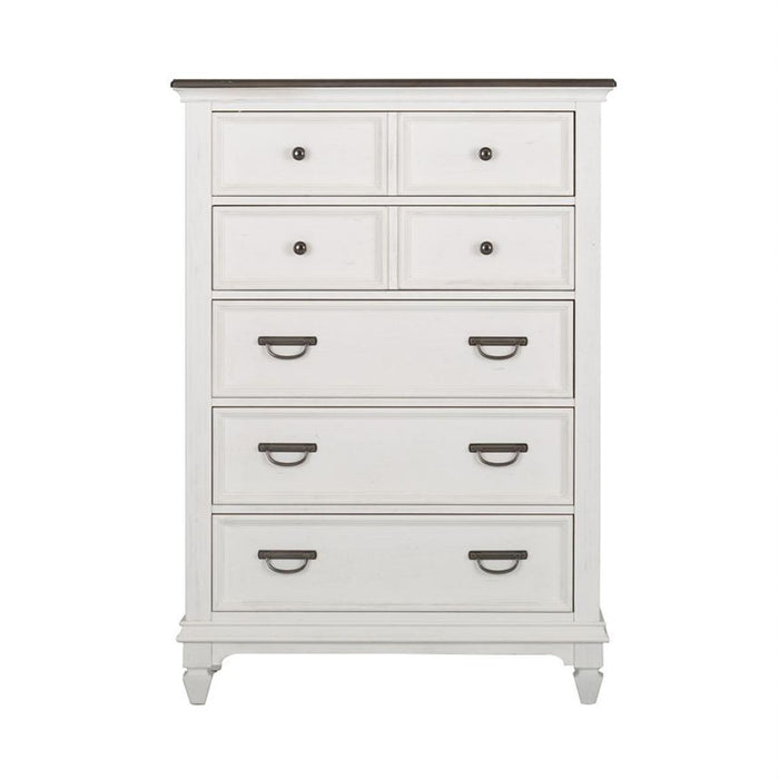 Liberty Furniture Allyson Park Drawer Chest in Wirebrushed White image