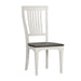 Liberty Furniture Allyson Park Slat Back Side Chair in White with Charcoal (Set of 2) image