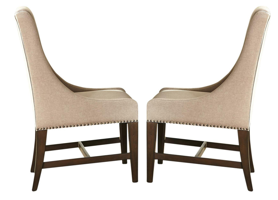 Liberty Furniture Armand Upholstered Side Chair in Antique Brownstone (Set of 2) image