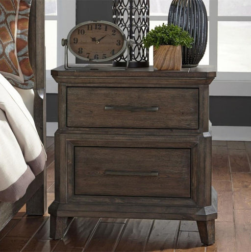 Liberty Furniture Artisan Prairie Drawer Nightstand in Wirebrushed Aged Oak image