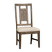 Liberty Furniture Artisan Prairie Lattice Back Side Chair in Aged Oak (Set of 2) image