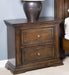 Liberty Furniture Big Valley 2 Drawer Nightstand with Charging Station in Brownstone image