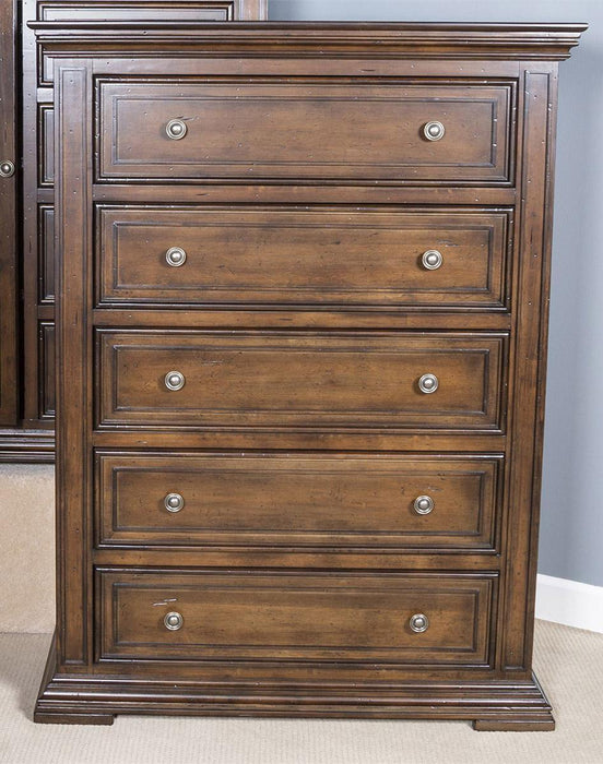 Liberty Furniture Big Valley 5 Drawer Chest in Brownstone image