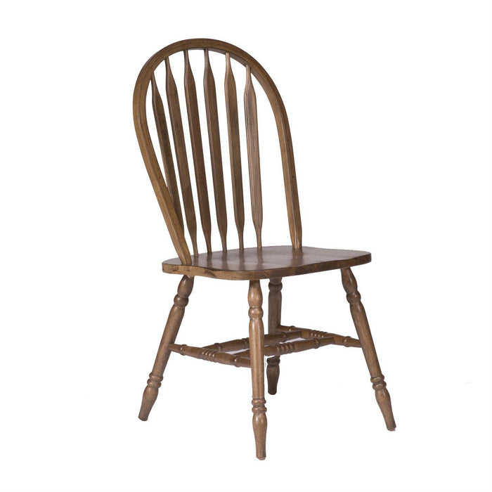 Liberty Furniture Carolina Crossing Windsor Side Chair in Antique Honey (Set of 2) image