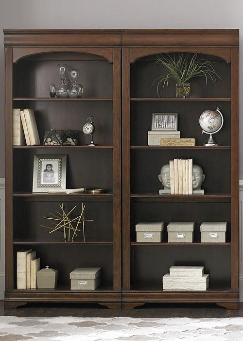 Liberty Furniture Chateau Valley Bunching Bookcase in Brown Cherry image